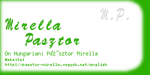 mirella pasztor business card